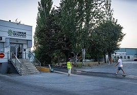 Planta de residuos de Alhendín este lunes tras el accidente.