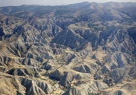 Vista desde uno de los enclaves naturales de Tabernas.