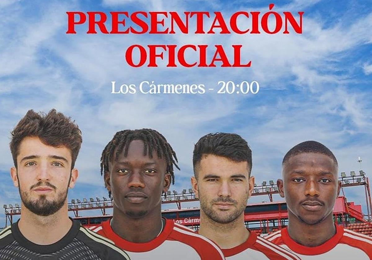 Cartel promocional del acto del Granada.