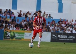 Dzodic jugando durante la pretemporada con la UD Almería