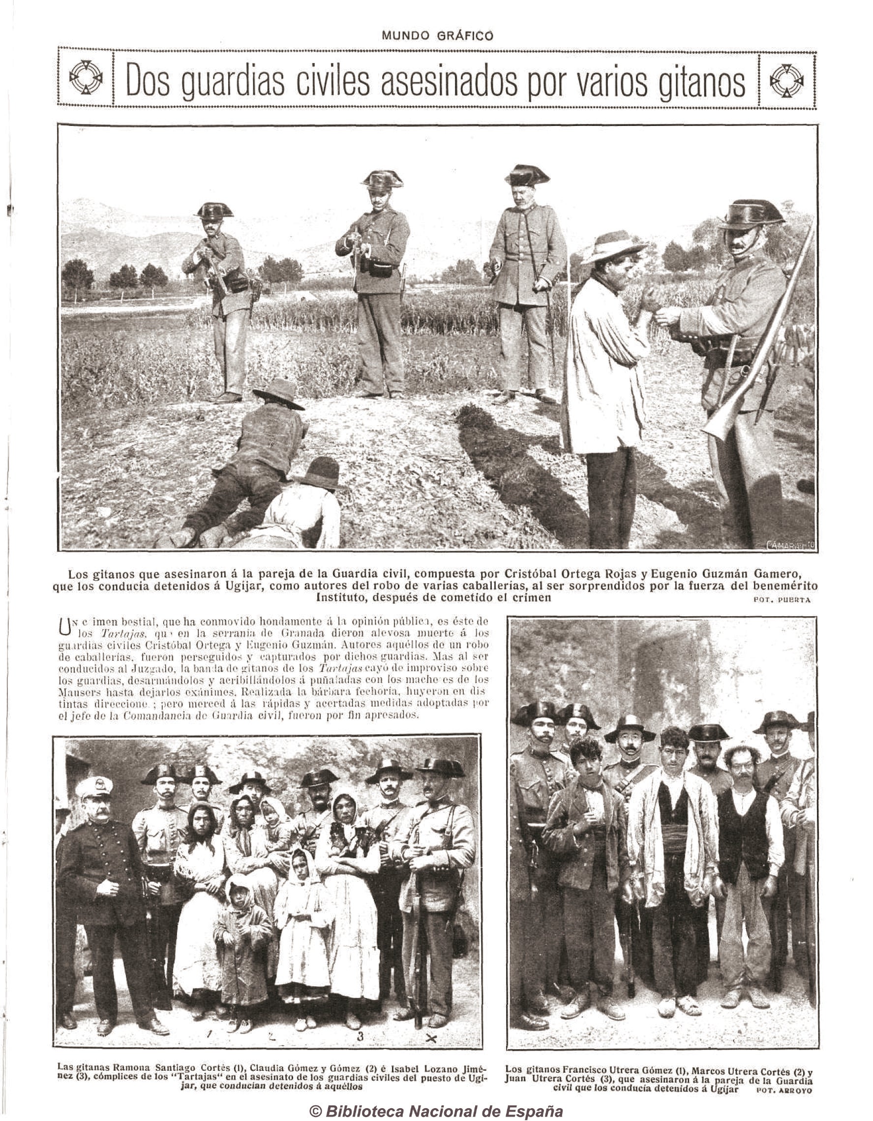 Imagen secundaria 1 - Páginas publicadas en la revista Mundo Gráfico.