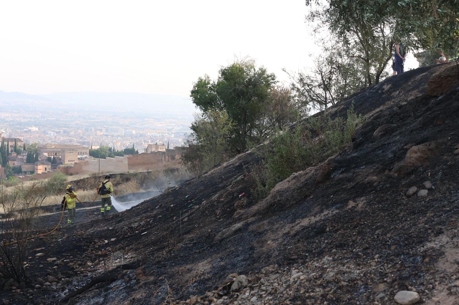 Las imágenes del incendio en San Miguel Alto