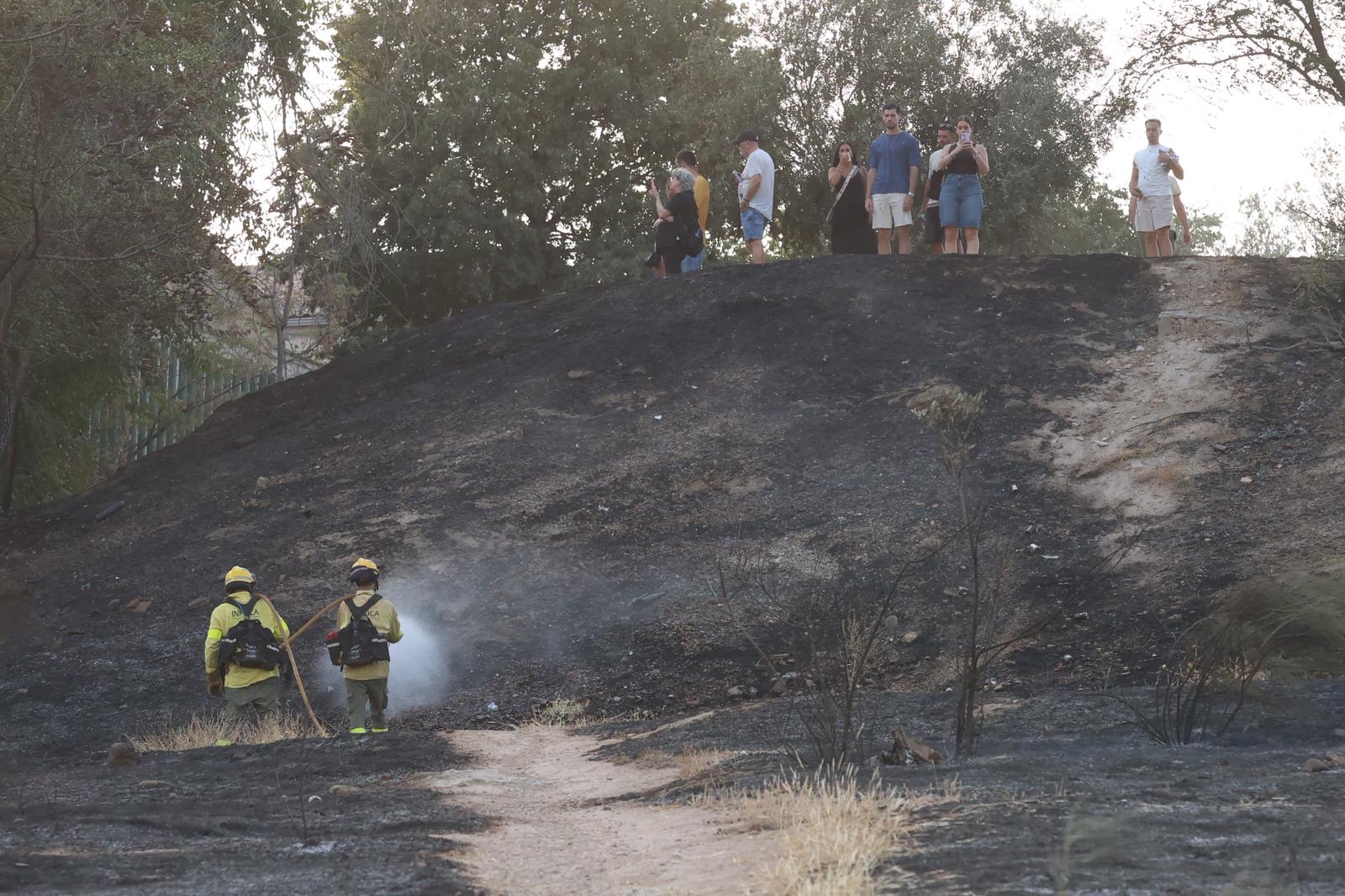 Las imágenes del incendio en San Miguel Alto