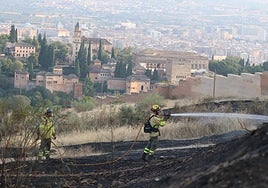 Incendio este sábado en San Miguel Alto.
