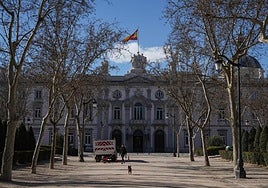 Exterior de la sede del Tribunal Supremo.