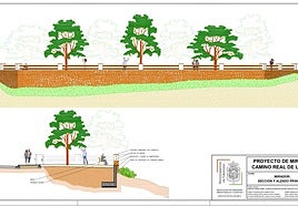 Así será el nuevo mirador en el Camino Real de los Neveros
