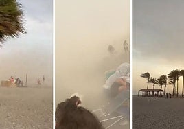 Imágenes de las playas de Granada durante el reventón térmico.