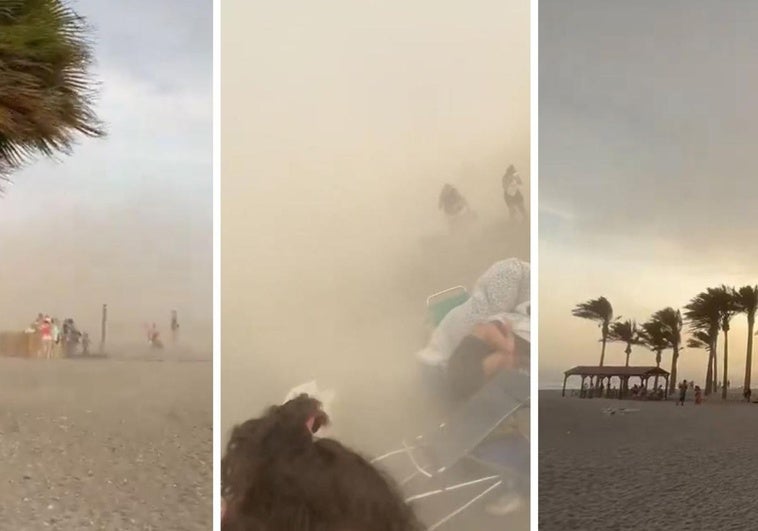 Así vivieron los granadinos el reventón térmico en la Costa: los vídeos más impactantes