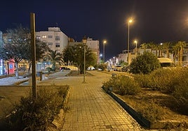 Parque junto a la Carretera de Níjar objeto de las quejas vecinales.