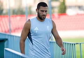 Shon Weissman, en el entrenamiento de este martes.