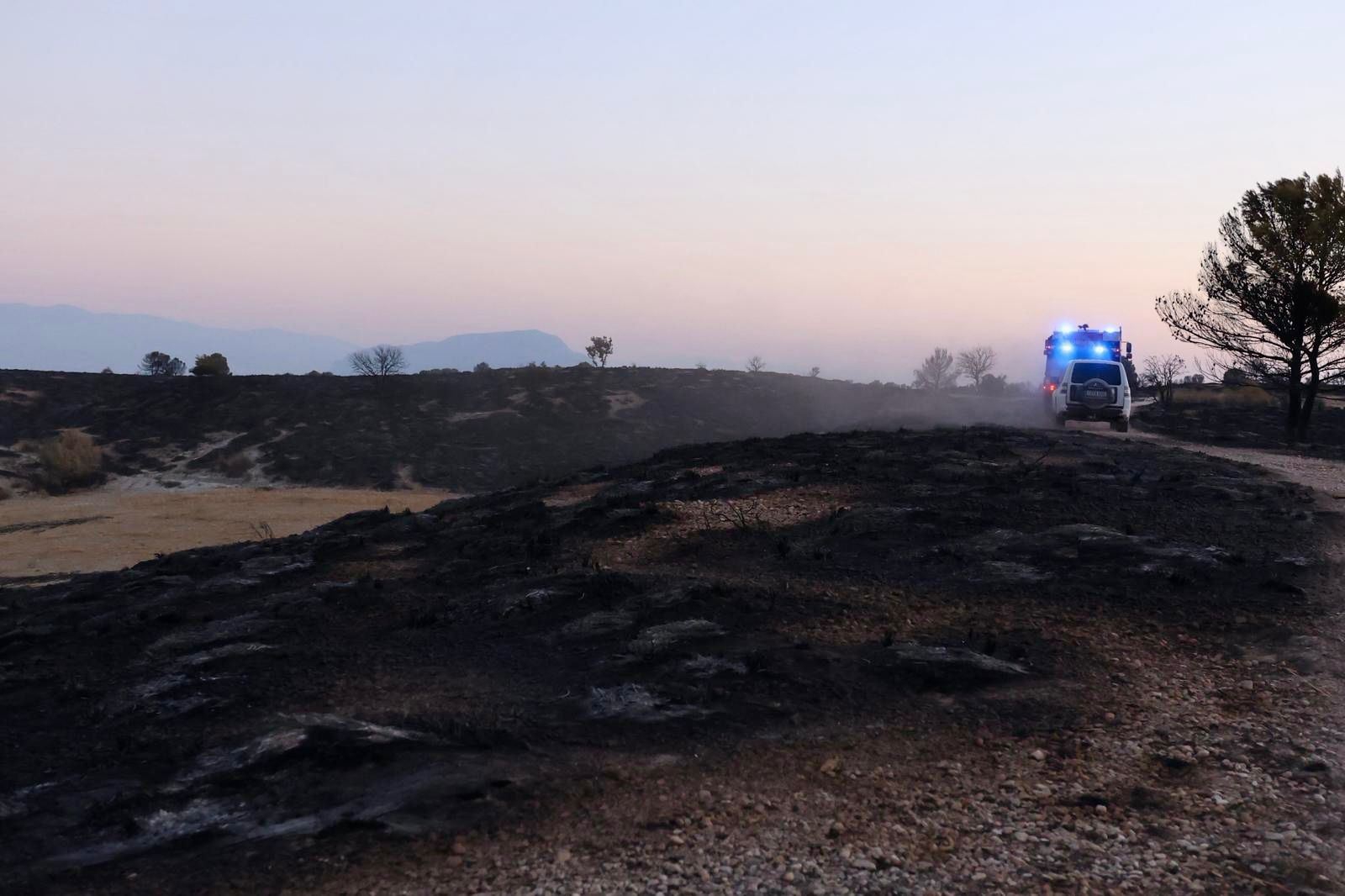Desde dentro: Las imágenes del incendio de Benamaurel y Castilléjar