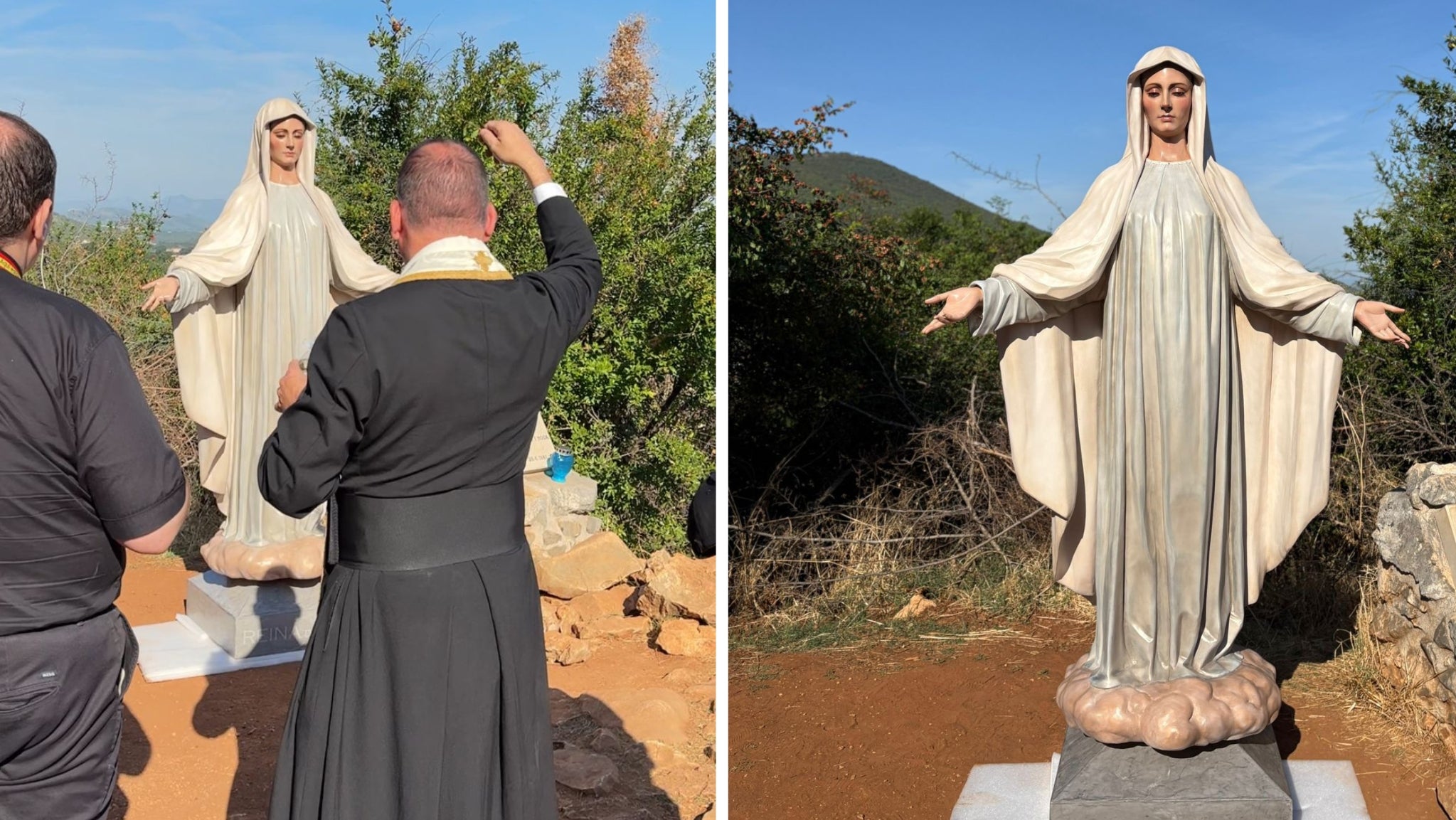 El sacerdote castrense Juan Luis García Rodríguez ha presidido una ceremonia cargada de emoción.