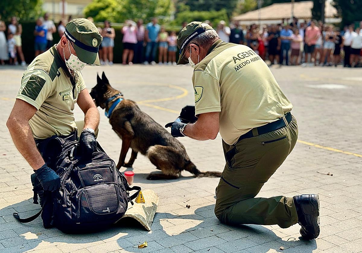 Exhibición de la Unidad Canina Especializada.