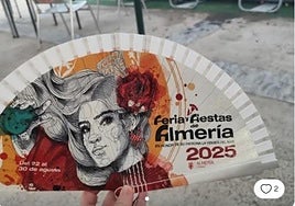 Imagen del abanico que se vende por 80 euros en Wallapop.