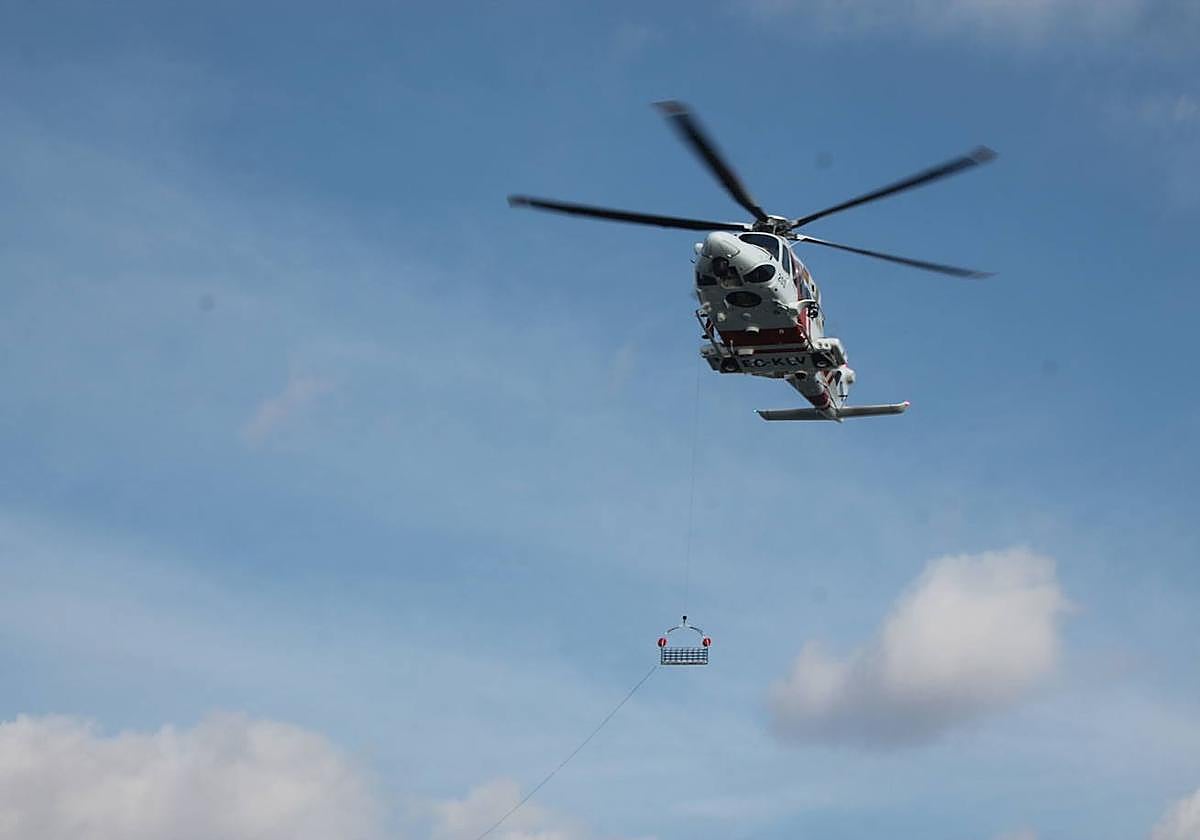 Imagen de archivo del helicóptero de Salvamento Marítimo.