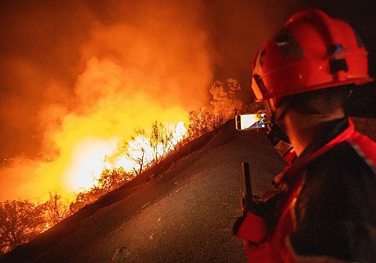 El incendio desde dentro.