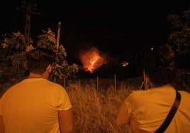El vídeo que muestra la noche de tensión por el fuego en la Fuente de la Bicha