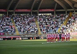 Once inicial del Almería contra la Cultural Leonesa
