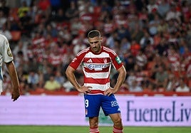 Shon Weissman, contra el Deportivo.