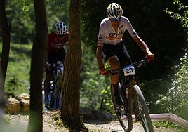 David Valero, en la prueba en la que logró medalla en 2024.