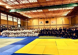 Almería concentra a 150 judocas que comparten enseñanzas con diez medallistas.