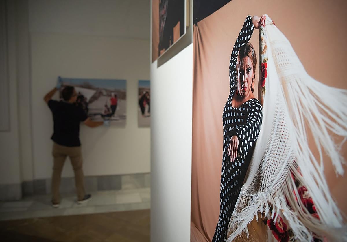 Imagen principal - Montaje de la exposición. 