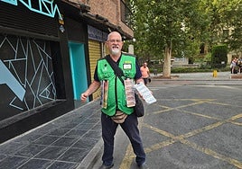 José Miguel Castillo Victoria, vendedor de la ONCE en Plaza Los Campos