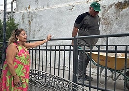 Visita de la concejala a los arreglos de adecuación.