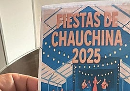 Tríptico repartido por el Ayuntamiento de Chauchina