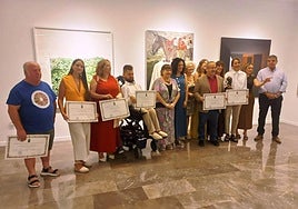 Momento de la entrega de premios de la 55 edición del Certamen Zabaleta.