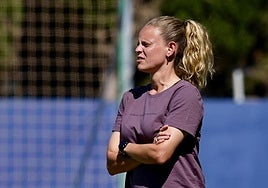 Irene Ferreras, en el partido.