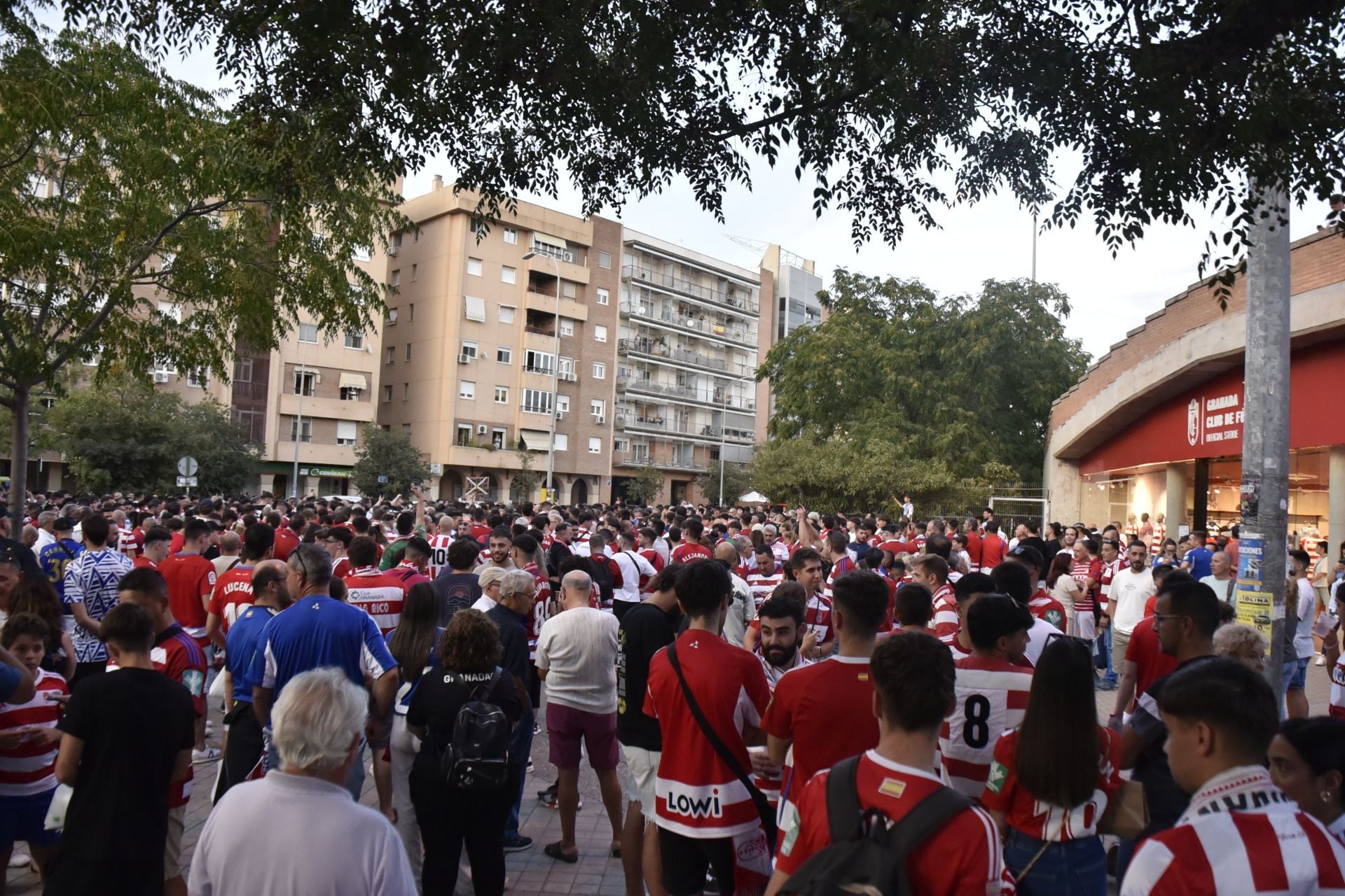 Las imágenes de la protesta de los aficionados del Granada