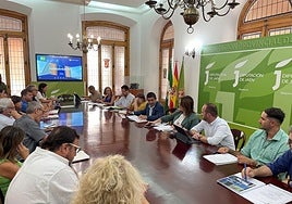 Reunión mantenida en la Diputación para comprobar su evolución.