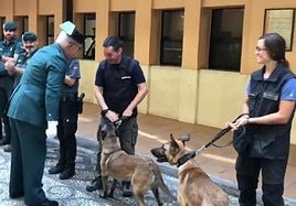 Juan de Dios en el homenaje de despedida.