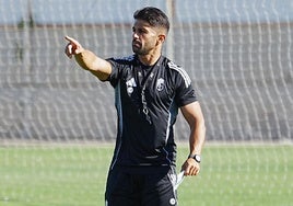 Luis Bueno, durante un entrenamiento.