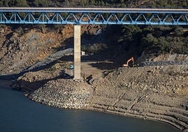 Obras en el viaducto de Rules en una imagen de archivo.