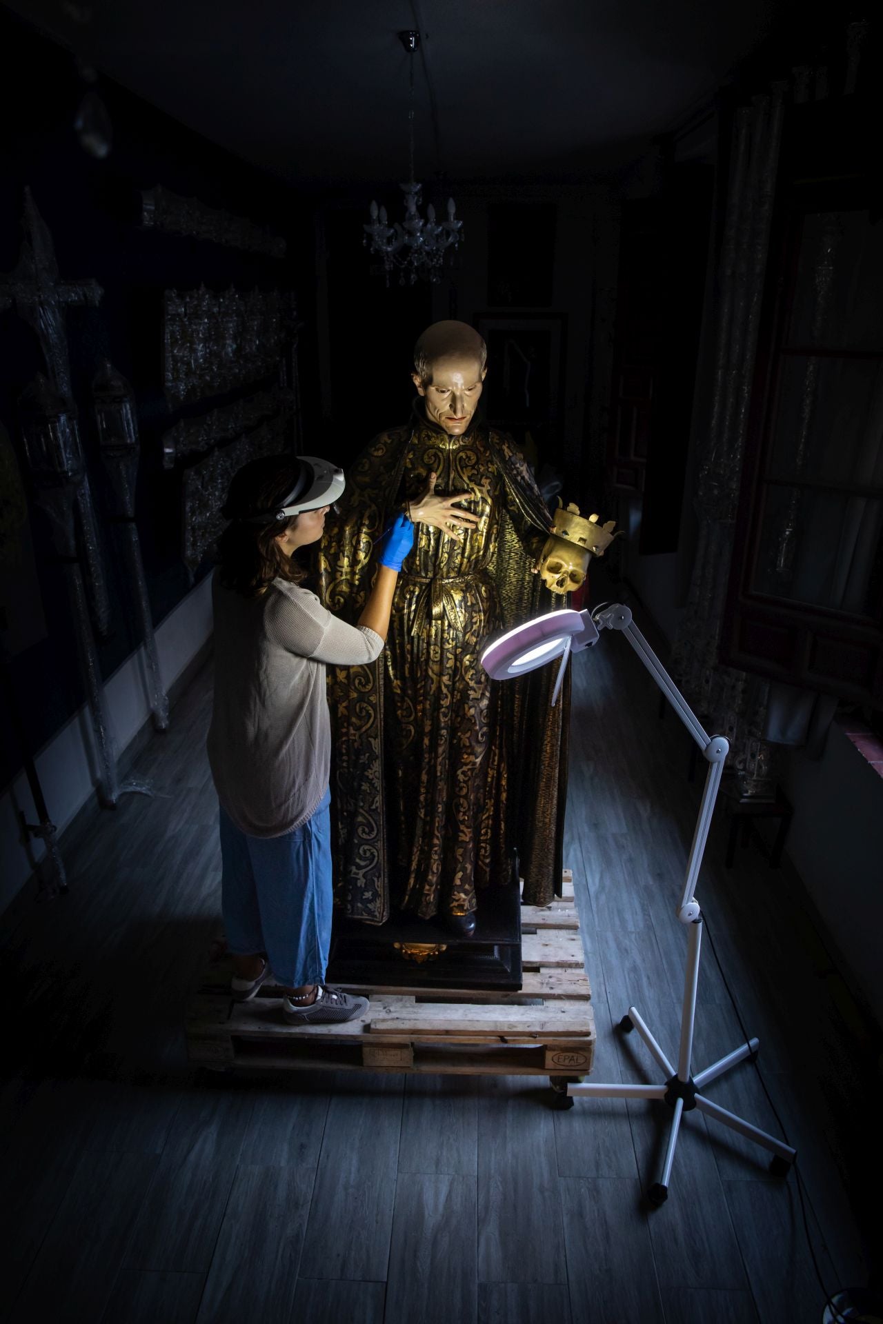 Últimos trabajos de restauración del San Francisco de Borja de José de Mora.