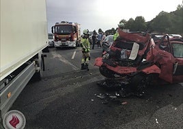 Accidente en la A-44 este sábado