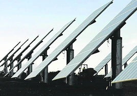 Placas solares, de archivo.