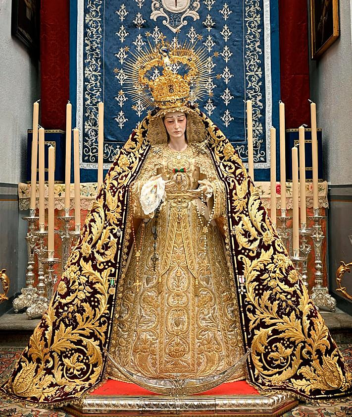 Imagen secundaria 2 - Así se presenta la Virgen de la Amargura para sus cultos en el Realejo
