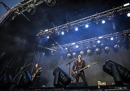 Lagartija Nick en uno de sus conciertos.