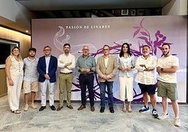 Visita institucional a la sede de la Agrupación Musical La Pasión de Linares.
