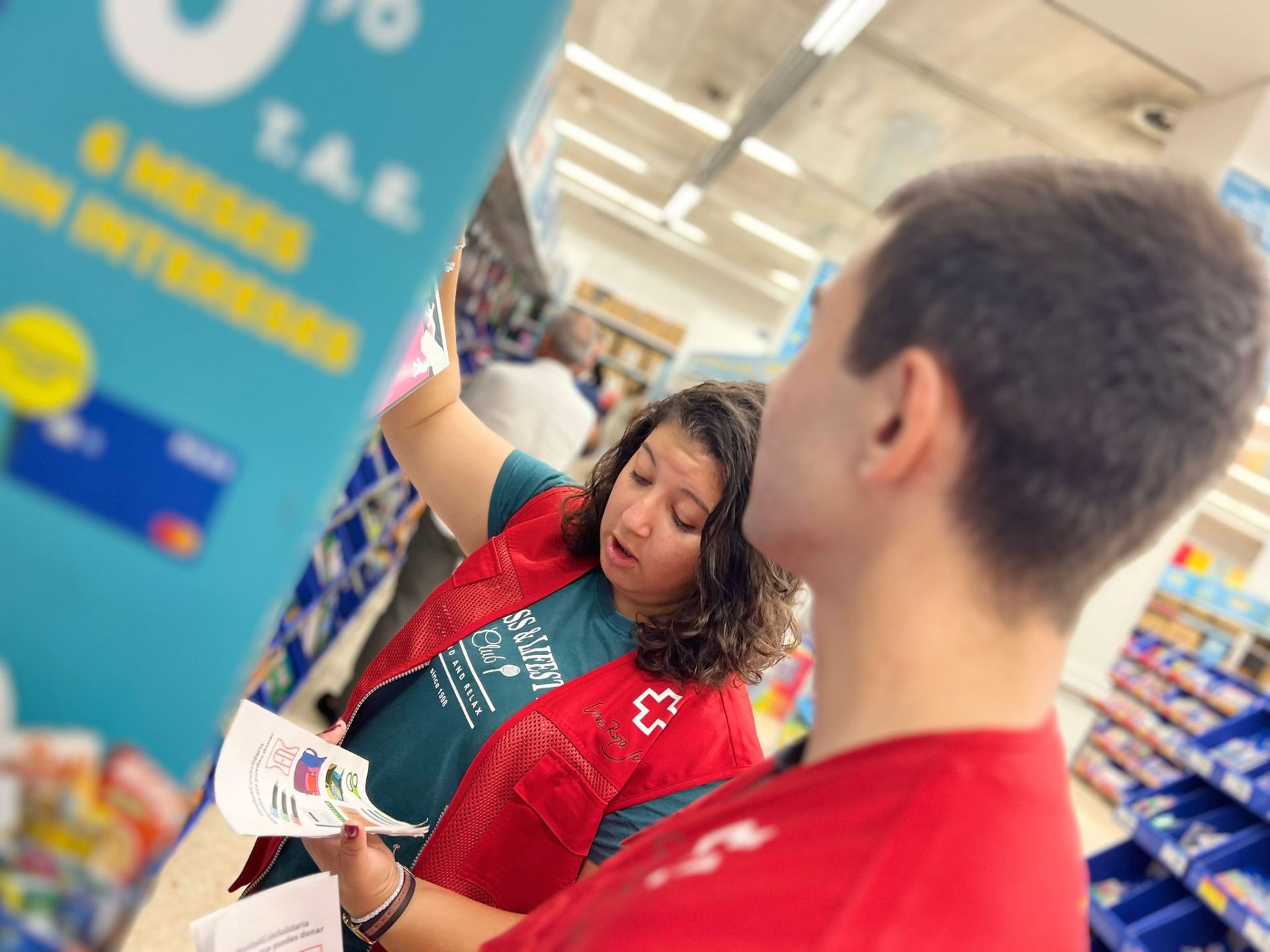 Voluntarios de Cruz Roja.