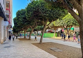 El Paseo de Almería, en obras.