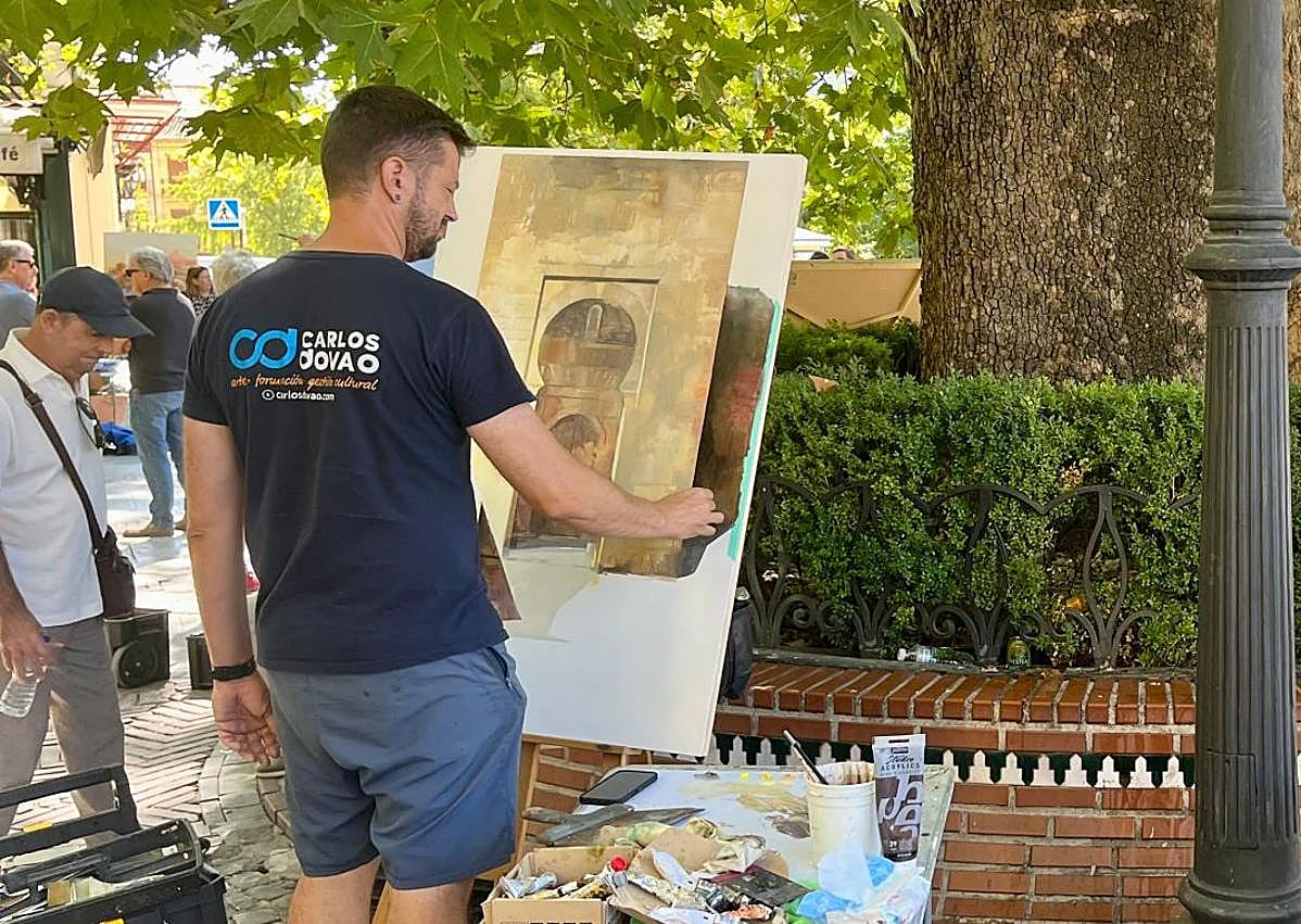 Imagen secundaria 1 - Artistas en Plaza del Campillo. 