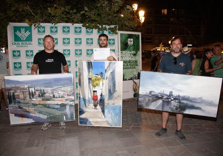 Miguel Repollés, ganador del XVII Certamen de Pintura Rápida Fundación Caja Rural Granada