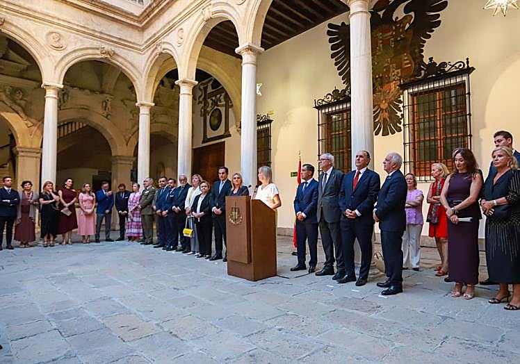 Representantes en el acto en la Real Chancillería.