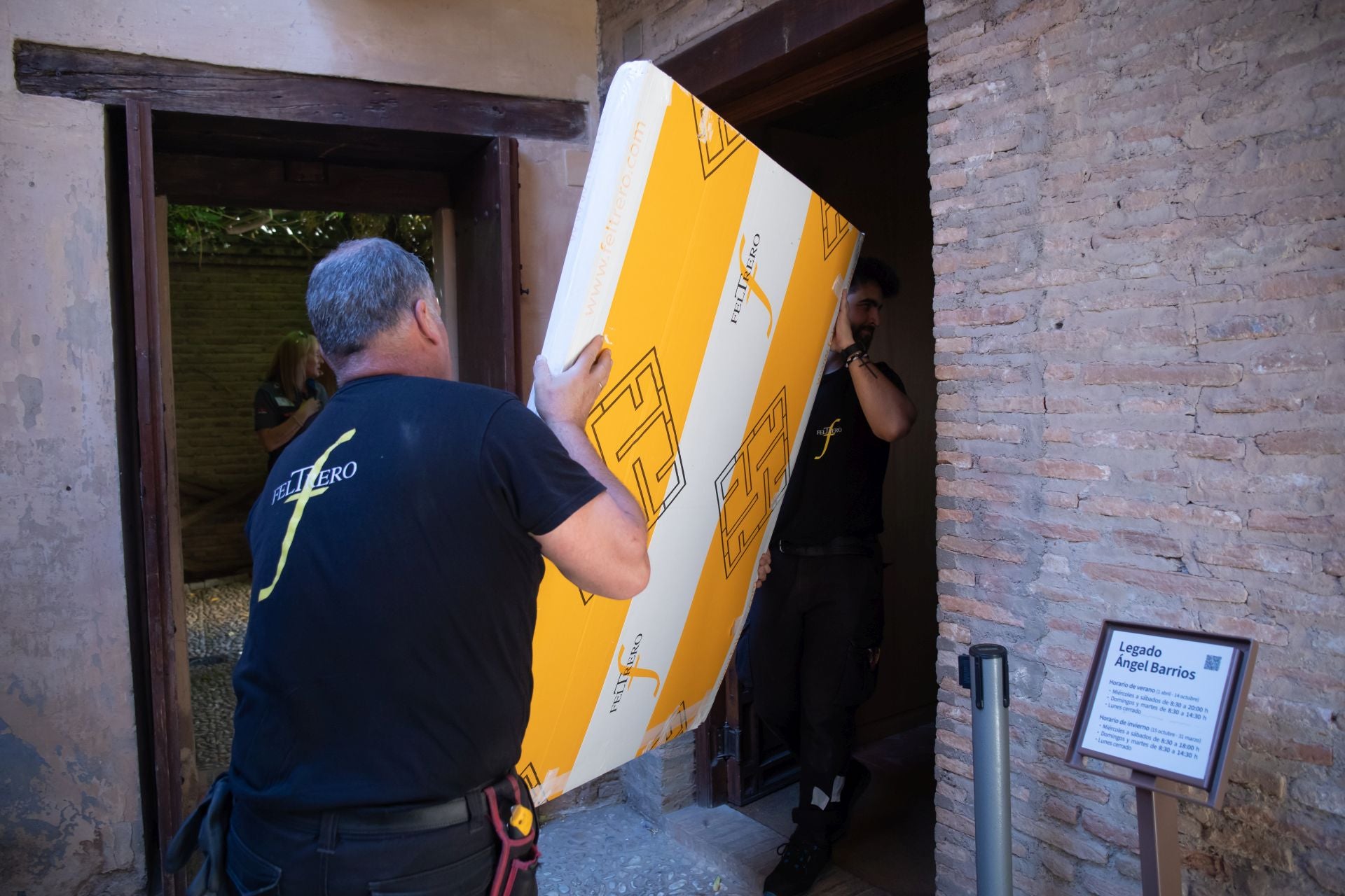 Así fue el traslado del &#039;Jardín de Lindaraja&#039; de Sorolla al Museo Ángel Barrios