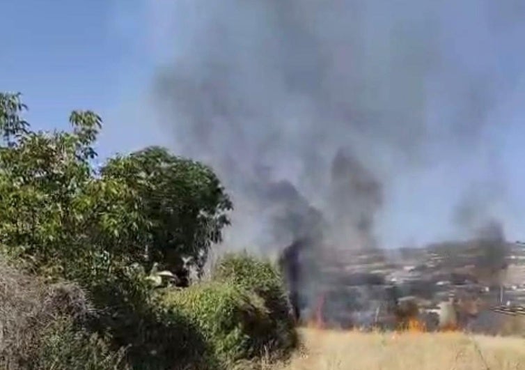 Sofocan un incendio en Pinos Puente próximo a una urbanización y la autovía