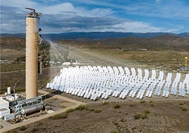 Instalaciones de la Plataforma Solar de Almería, en Tabernas.